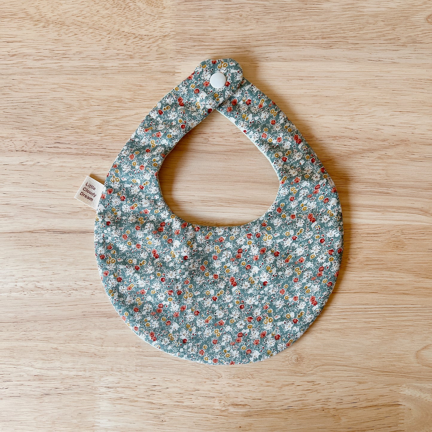 Bib-Mini Flowers Green