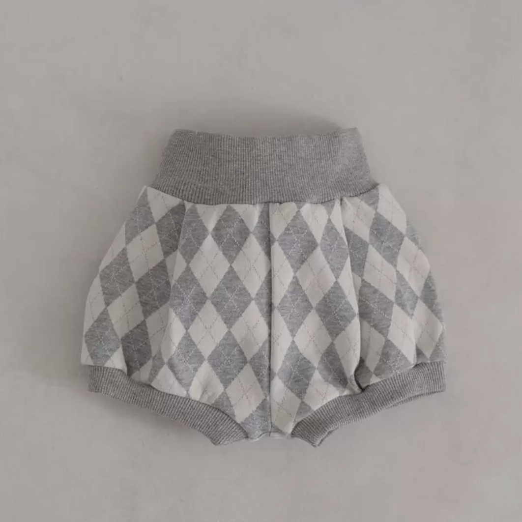 Argyle Baby Top Bottom Set