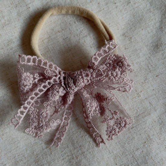 Headband-Lace Bow 3pcs